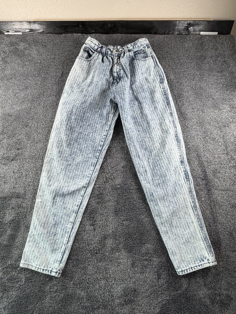 Vintage 80s Siecle SA High Rise Mom Jeans Women’s Size 3 Acid Wash